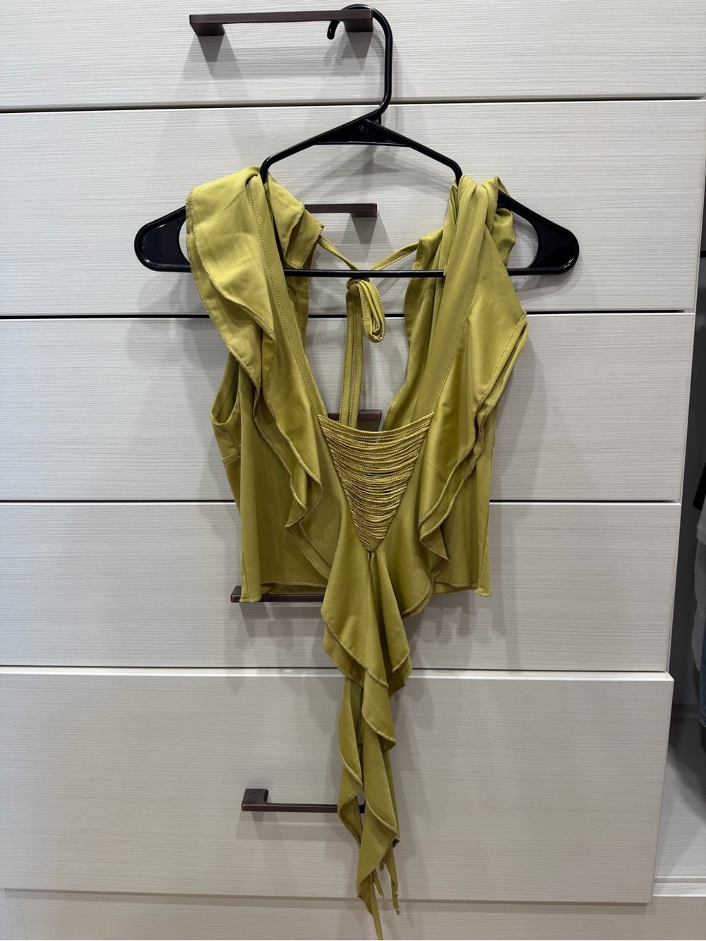 Jaded London Olive Green Tie-Back Bralette